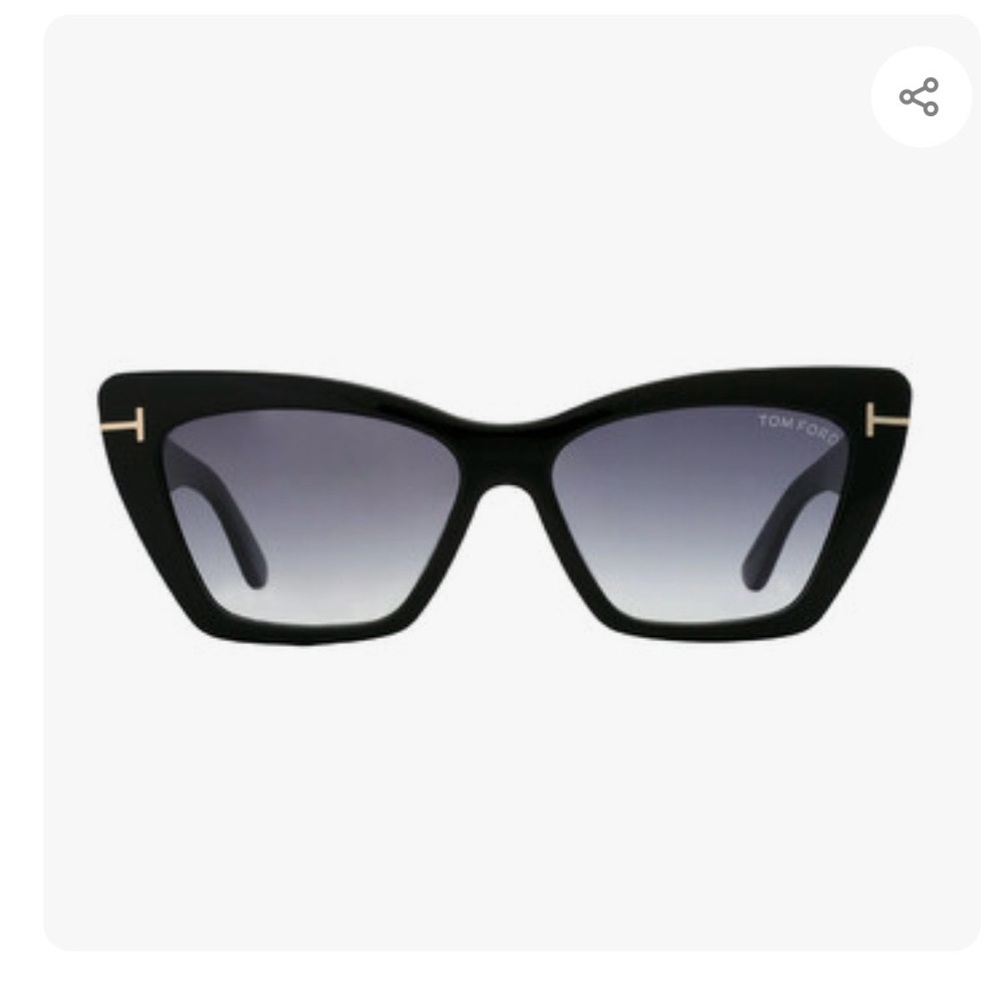 Tom Ford Wyatt Black Cat-Eye Sunglasses